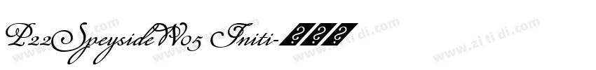P22SpeysideW05 Initi字体转换